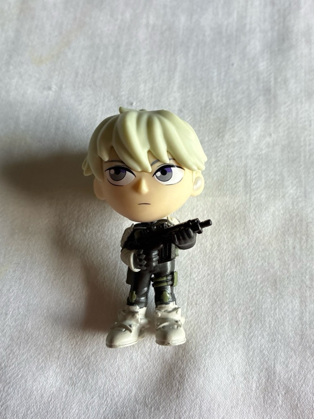 White-Haired Tactical Soldier Collectible Action Figure - Kids Toy